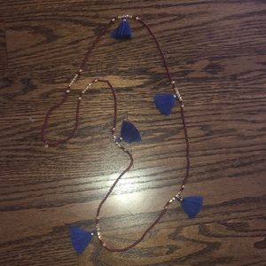 India hicks no hassle tassel necklace